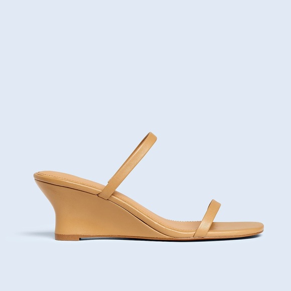 Madewell The Kimmy Wedge Sandal • sizes 7.5, 8, 8.5, 10 • NR003 • Amber Brown - Picture 3 of 13